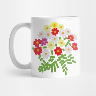 Abstract Flowers and Ferns for Mothers Day Mug